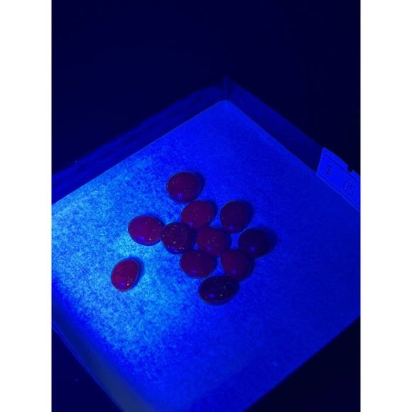 1x Natural Star Ruby Oval Cut Stones cabochon Polished Gemstone 6-7 Ct Per Stone - Picture 3 of 6